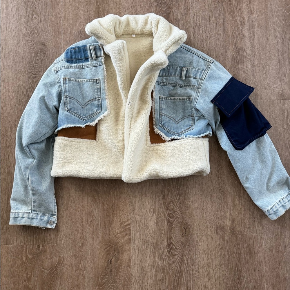 Women’s Denim and Sherpa Jacket